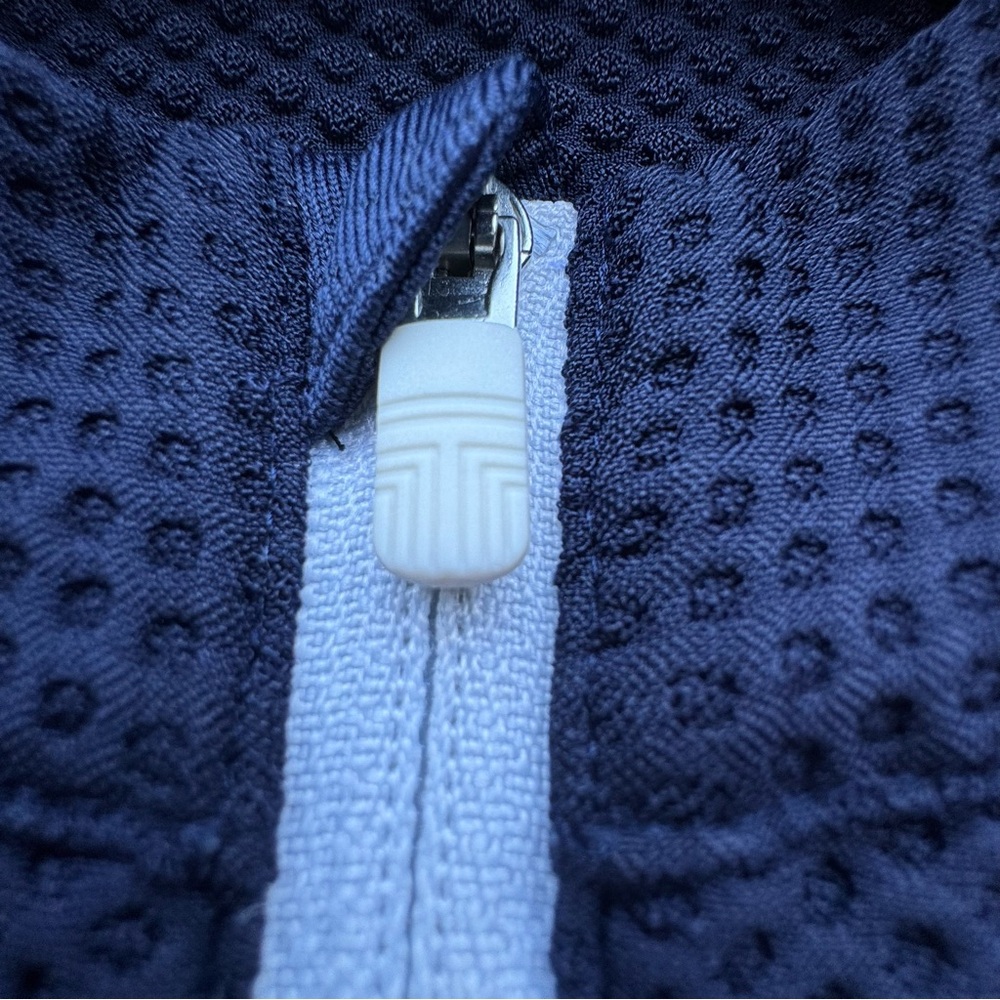 Tory Sport Navy Long Sleeve Top with White Accents - Picture 10 of 16